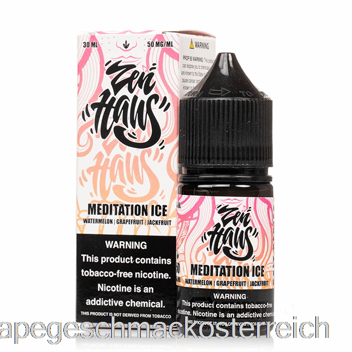 Meditationseis – Zen-Haus-Salze – 30 Ml, 50 Mg Vape-Geschmack
